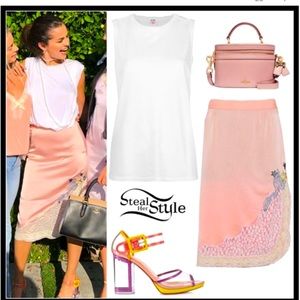 Coach x Selena Lace Detail Skirt